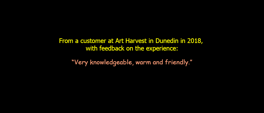 comment from Dunedin customer 2018