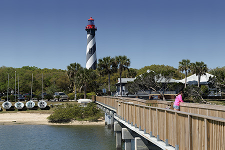 St. Augustine Light From Pier