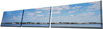 Canvas Cedar Key triptych