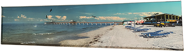 Trapezoidal Fort Myers Pier canvas