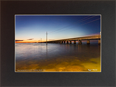 Matted Seven Mile Bridge At Twilight 1