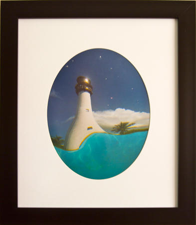 Framed image of Fish’s View of Light and 'Stars'